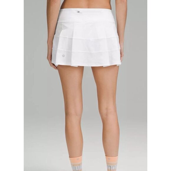 Lululemon Pace Rival Mid-Rise Skirt in White Size 14 - Picture 1 of 4